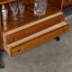 Vintage 20thc italian modular teak wall cabinet c.1960