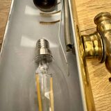 60s brass notary lamp