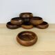 7 teak bowls Scandinavian Danish 1960s