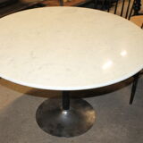 Marble round table and chairs