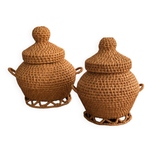 Duo de paniers vintage