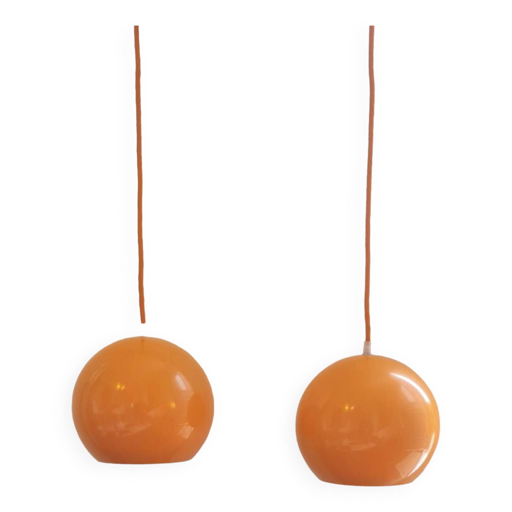 Pair of topan pendant lights VP6 by Verner Panton