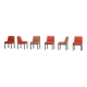 Set of six Jules Wabbes 'Louise' dining chairs for Bulo