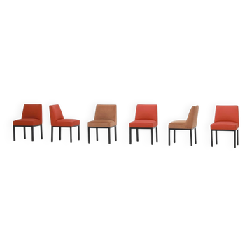Ensemble de six chaises de salle à manger 'Louise' de Jules Wabbes pour Bulo.