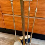 Brass fireplace set