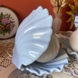 Rare pair of vintage shell lamps