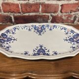 Tureen and its porcelain dish Rouen Salins France