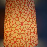 Custom-made vintage 1970s flower pendant light