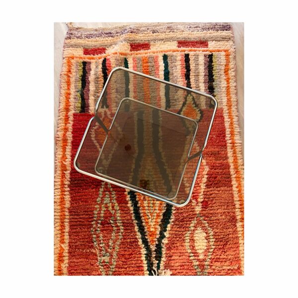Table basse verre fumé