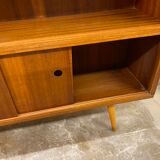 Vintage Mid-Century Teak Book Cabinet, 1950s