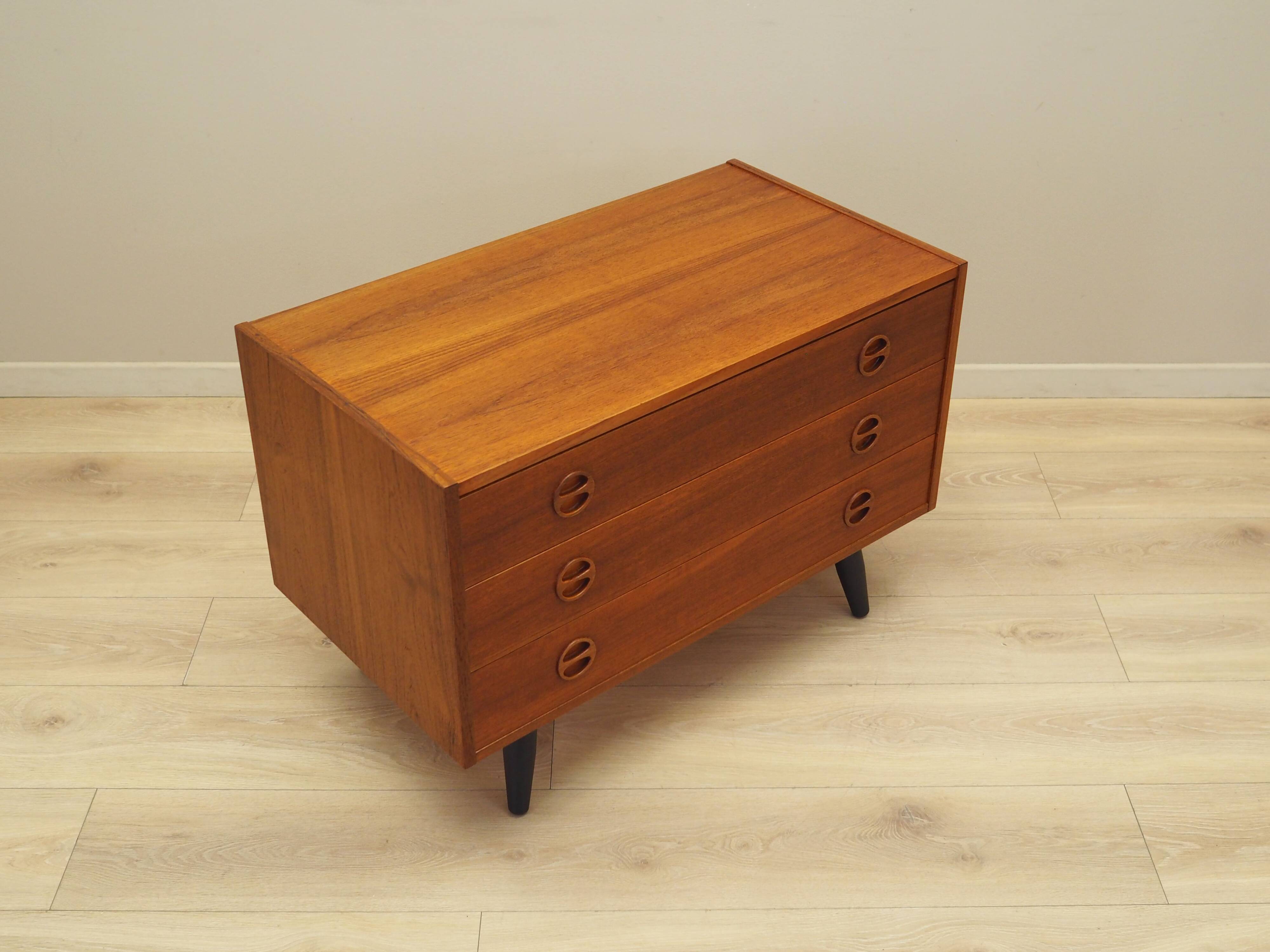 Teak chest of drawers, Danish design, 1960s, production: Denmark
