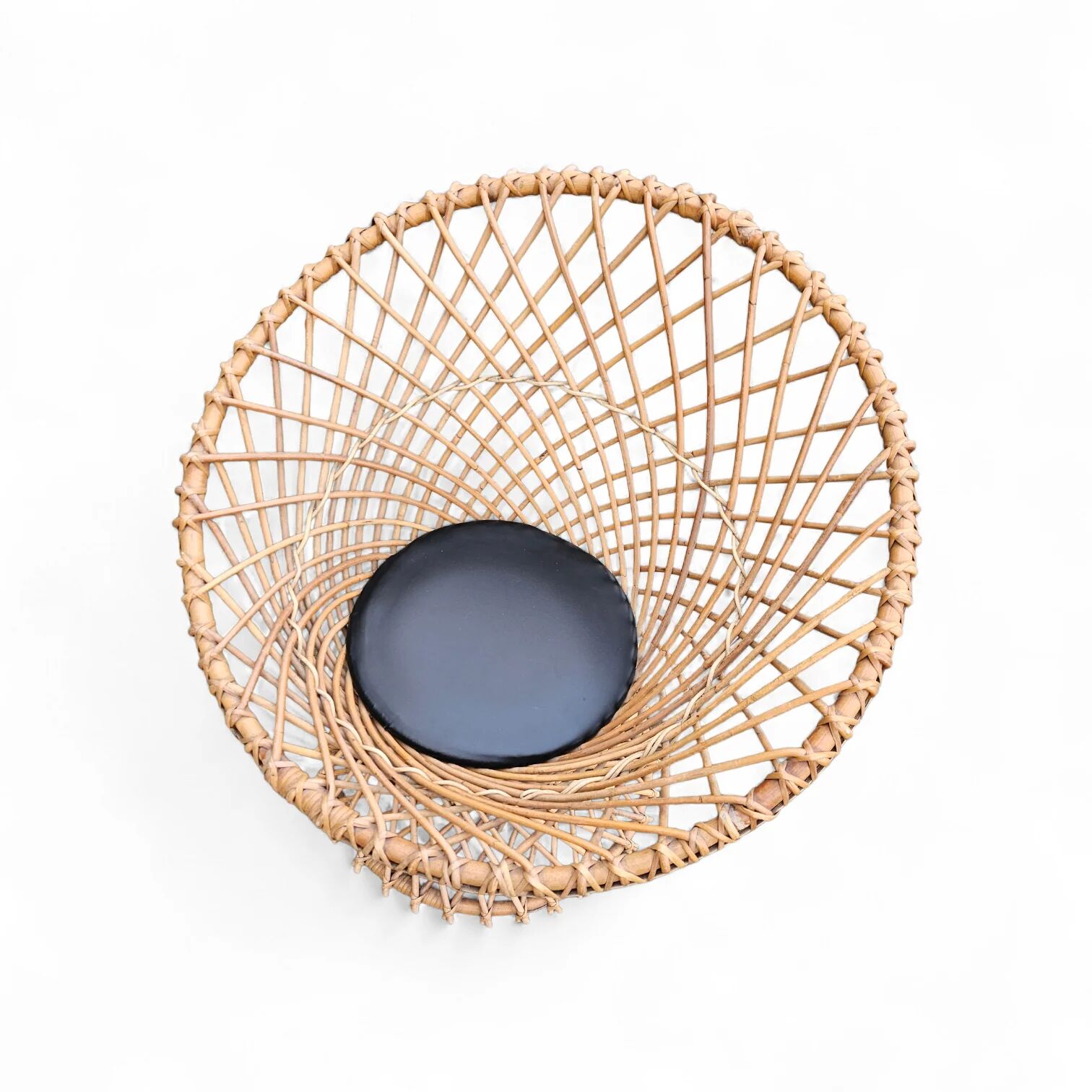 Fauteuil en rotin circulaire Rohé Noordwolde