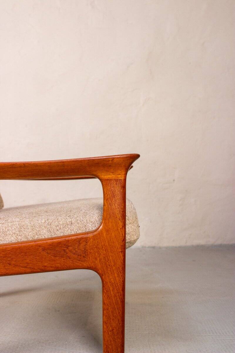 Mid-Century Teak Armchair by Juul Kristensen, Denmark, 1960s