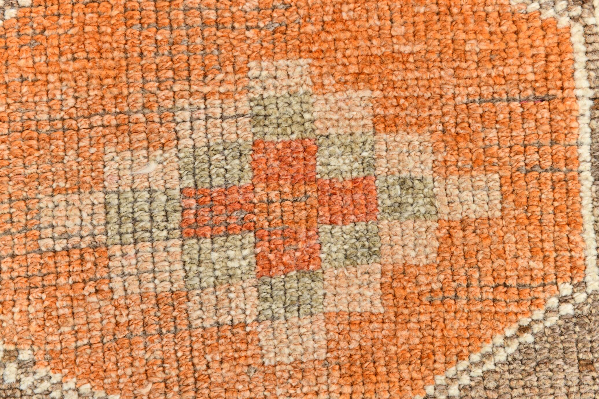 3x14 Turkish Long Vintage Runner Rug, Handmade Wool Hallway Rug, 83x429C