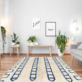 Modern Moroccan carpet white