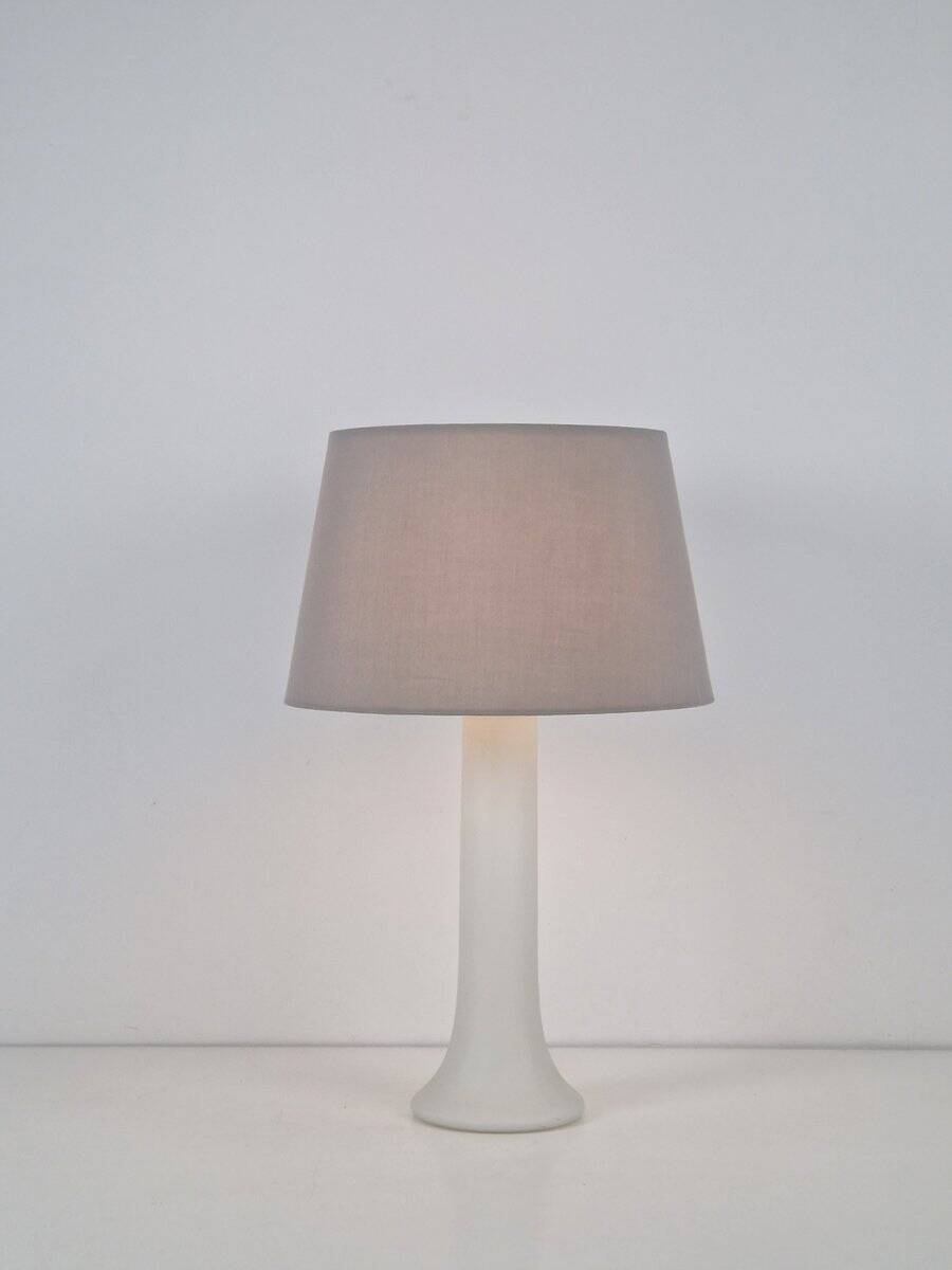 Vintage Glass Table Lamp by U. & O. Kristiansson for Luxus Vittsjö, Sweden, 1969