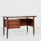 Midcentury Danish desk in teak 1960s - with 2 drawers