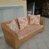 Rattan bench