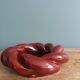 Handmade woven ceramic ashtray