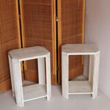 Pair of vintage art deco style bedside tables