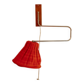 Applique murale vintage mid-century à bras pivotant – Teck & chrome