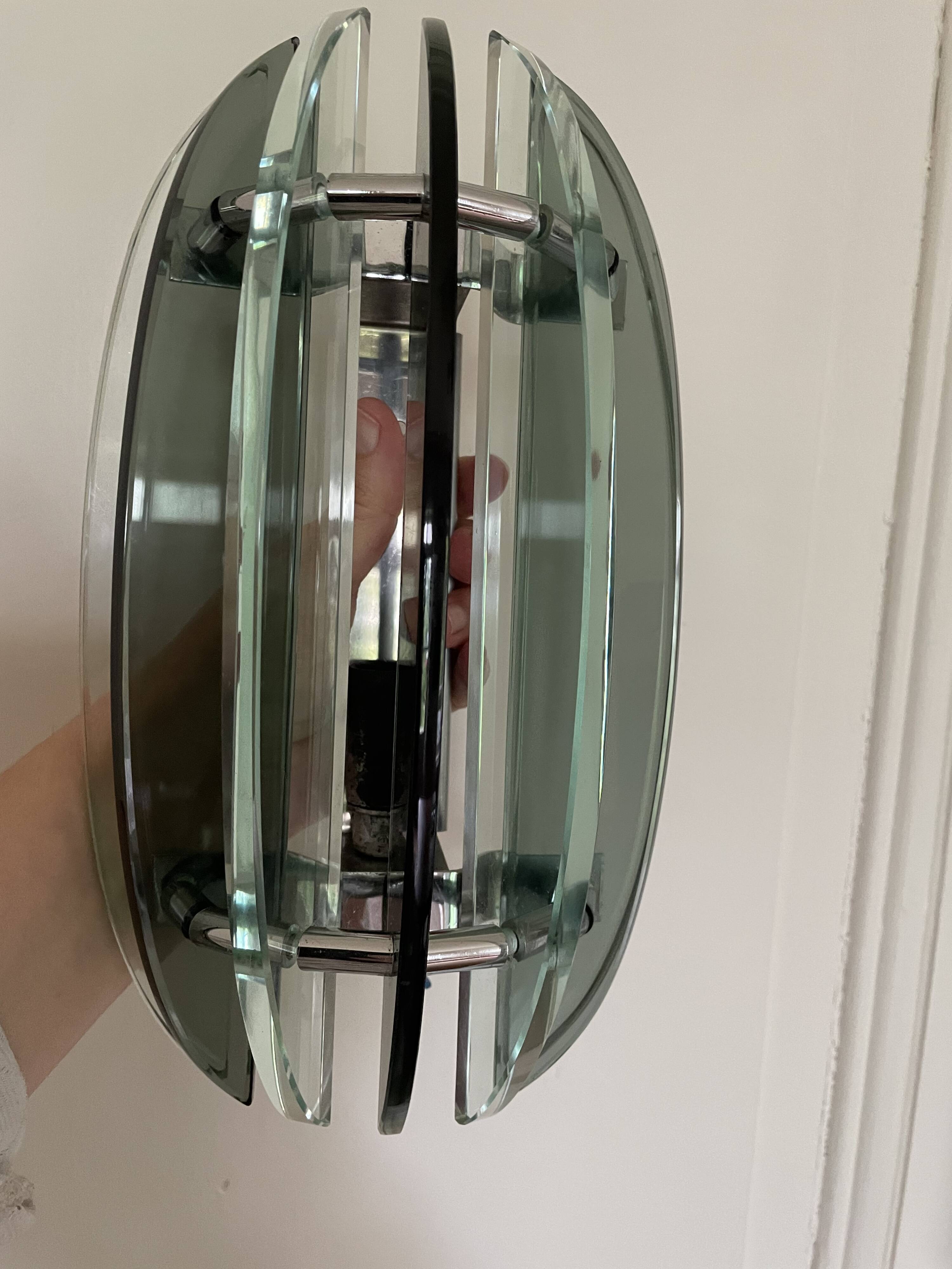 Wall lights with Murano glass slats VECA Italy