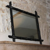 Former mirror wooden way bamboo 86 x 66 cm