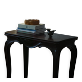 English folding table in Rococo Revival style / Wooden game table, 19th century