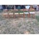 6 chaises de cuisine bois, paillées