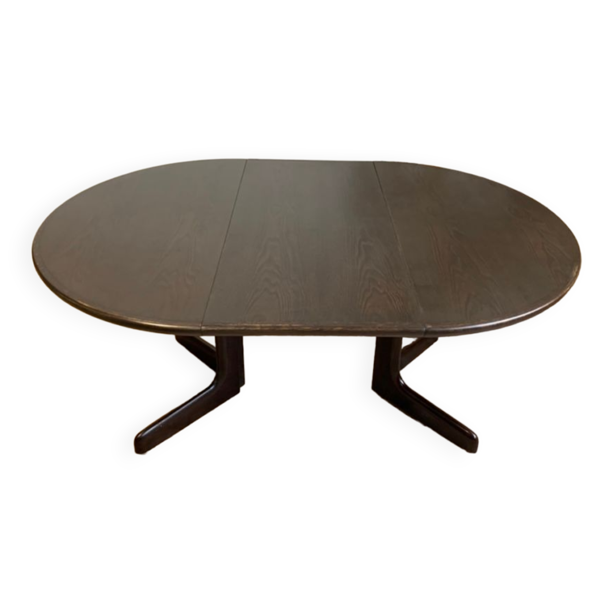 Dark wood extendable dining table, 1970s