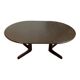Dark wood extendable dining table, 1970s