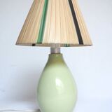 Almond green ceramic lamp
