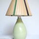 Lampe céramique vert amande