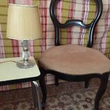 Chair Louis Philippe velvet rose