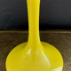 Yellow glazed ceramic vase