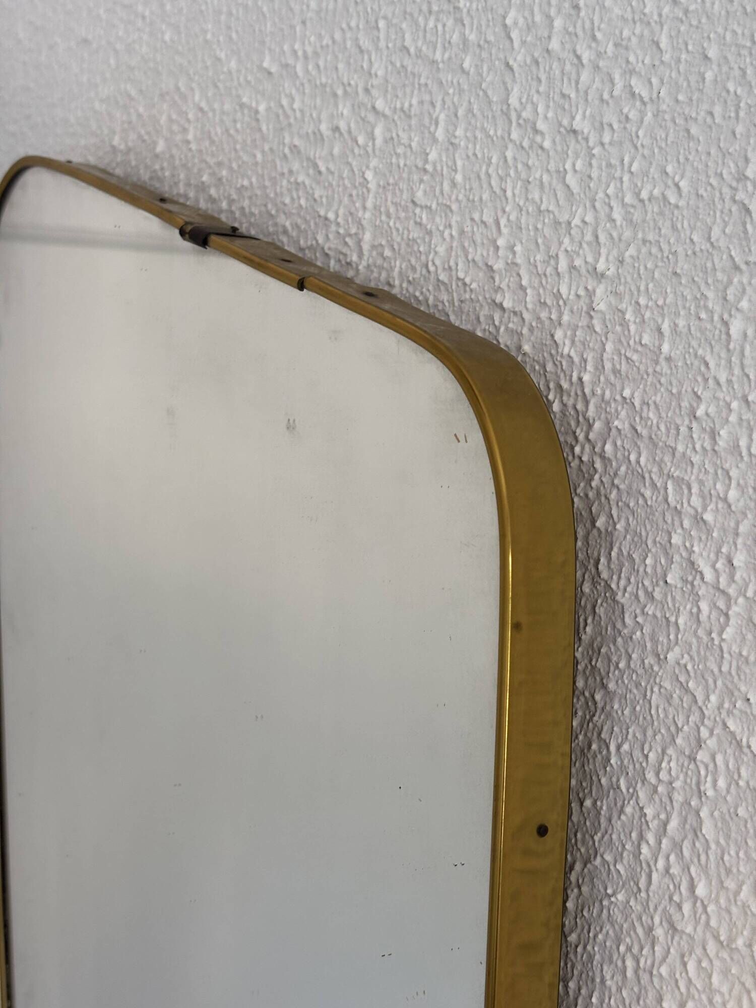 Vintage 1960 asymmetrical mirror - 60 x 34 cm
