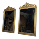 Ensemble de 2 miroirs dorés antiques français du 19ème siècle