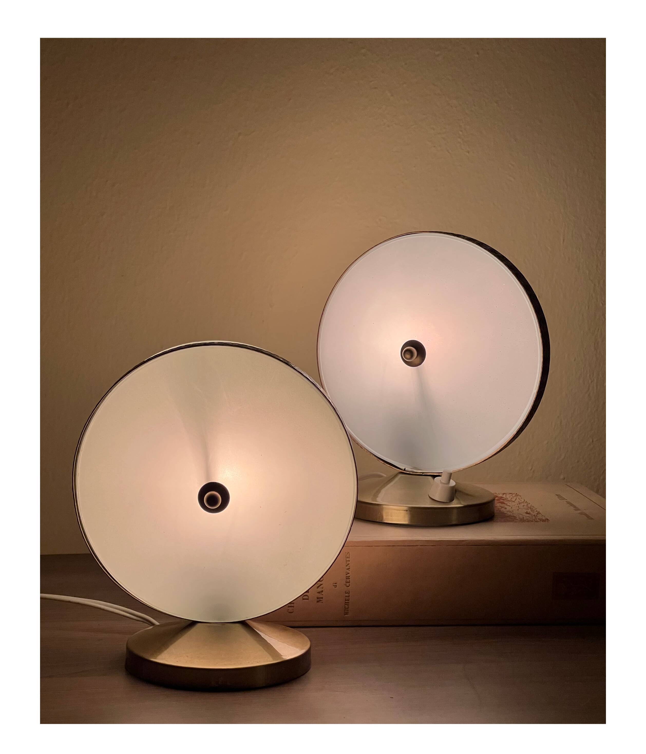 Couple of Mid-Century Modern table lamps, Italy 1950s