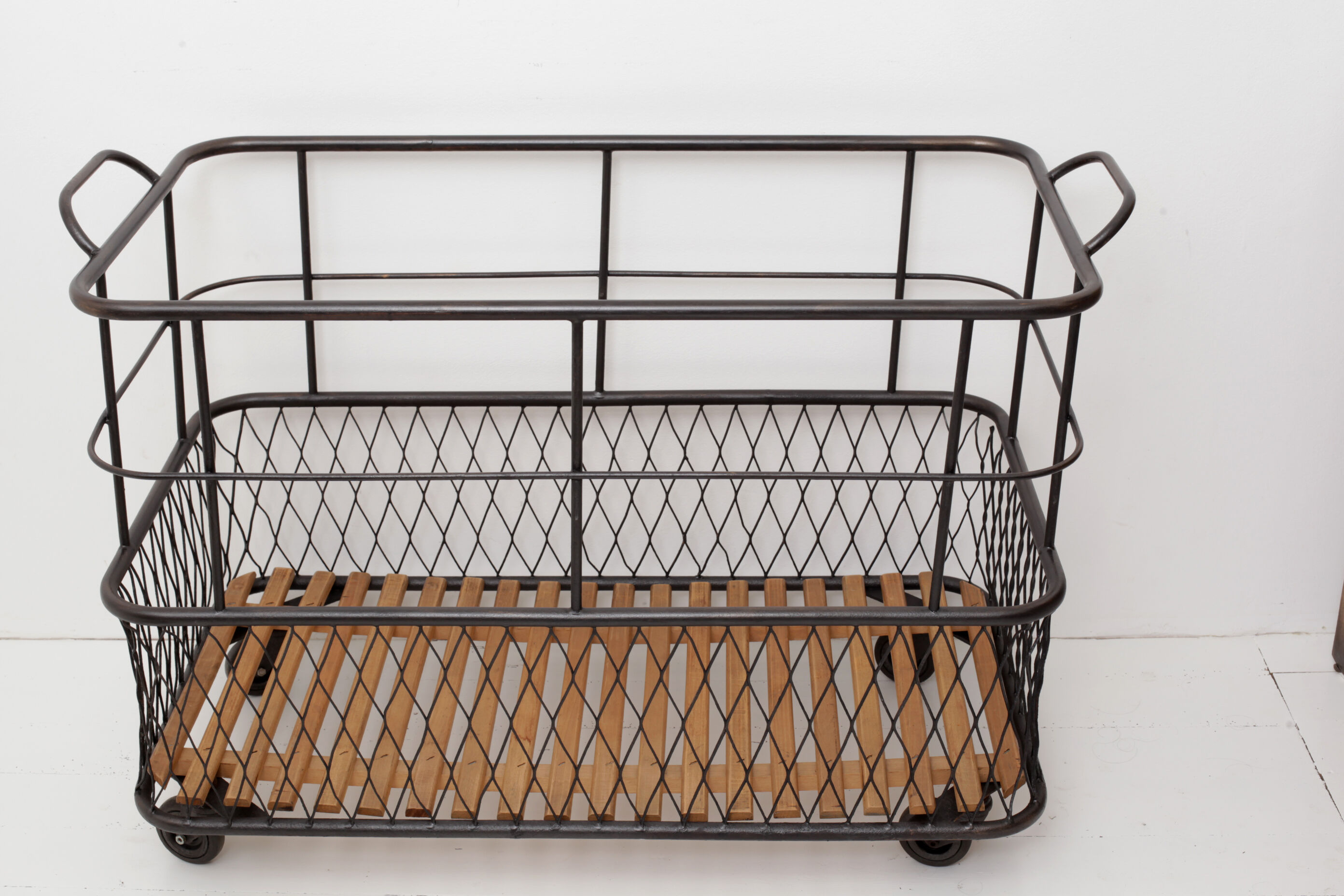 Metal baker's trolley