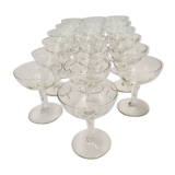 19 Louis Philippe style champagne glasses