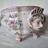 Antique 18th century Marseille earthenware planter by Veuve Perr