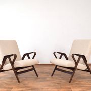 Mid-Century Lounge Chairs by František Jirák for Tatra, 1960s, Set of 2