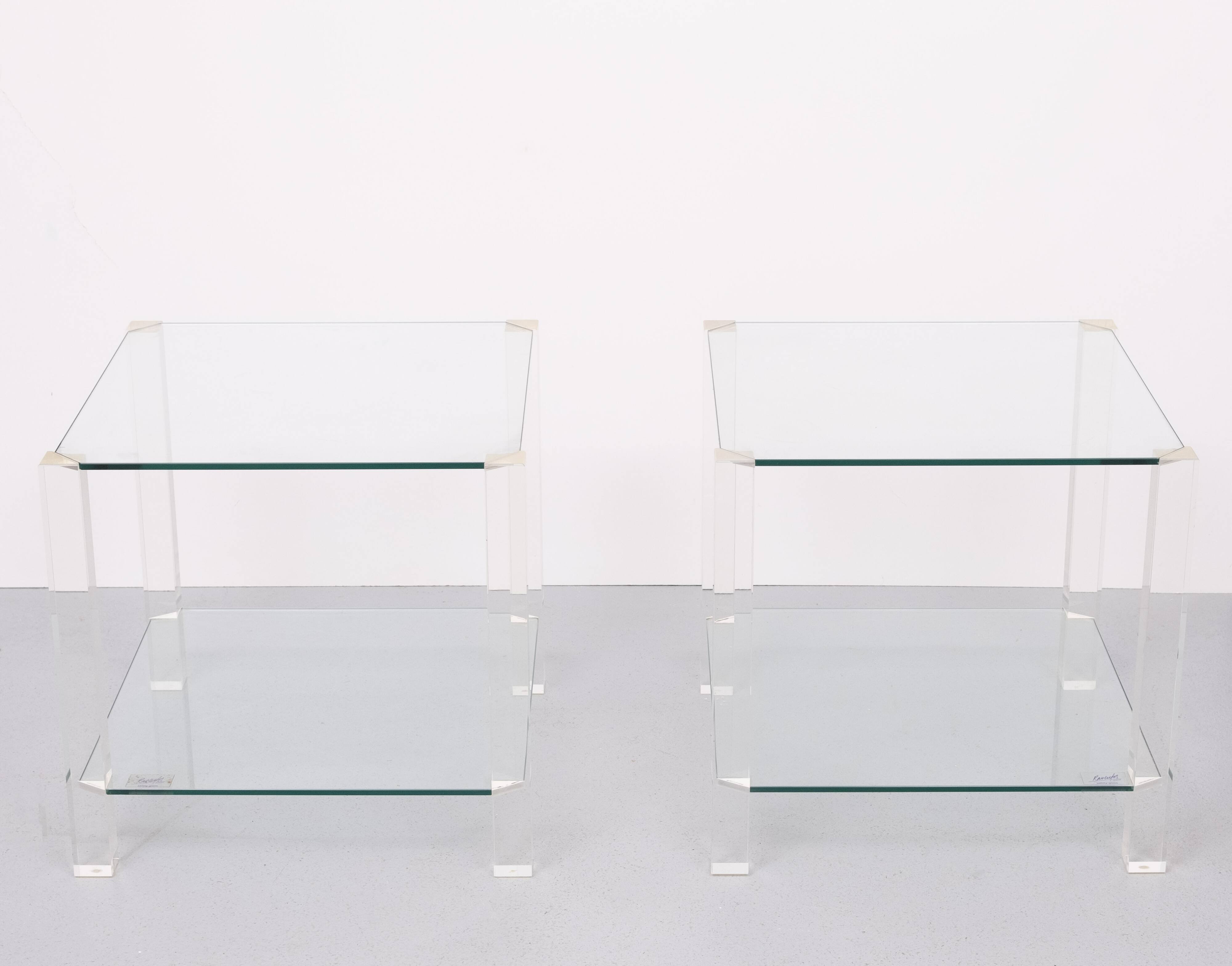 Raventos set tables d'appoint années 1980 Italie