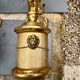 2 wall sconces in brass Empire style