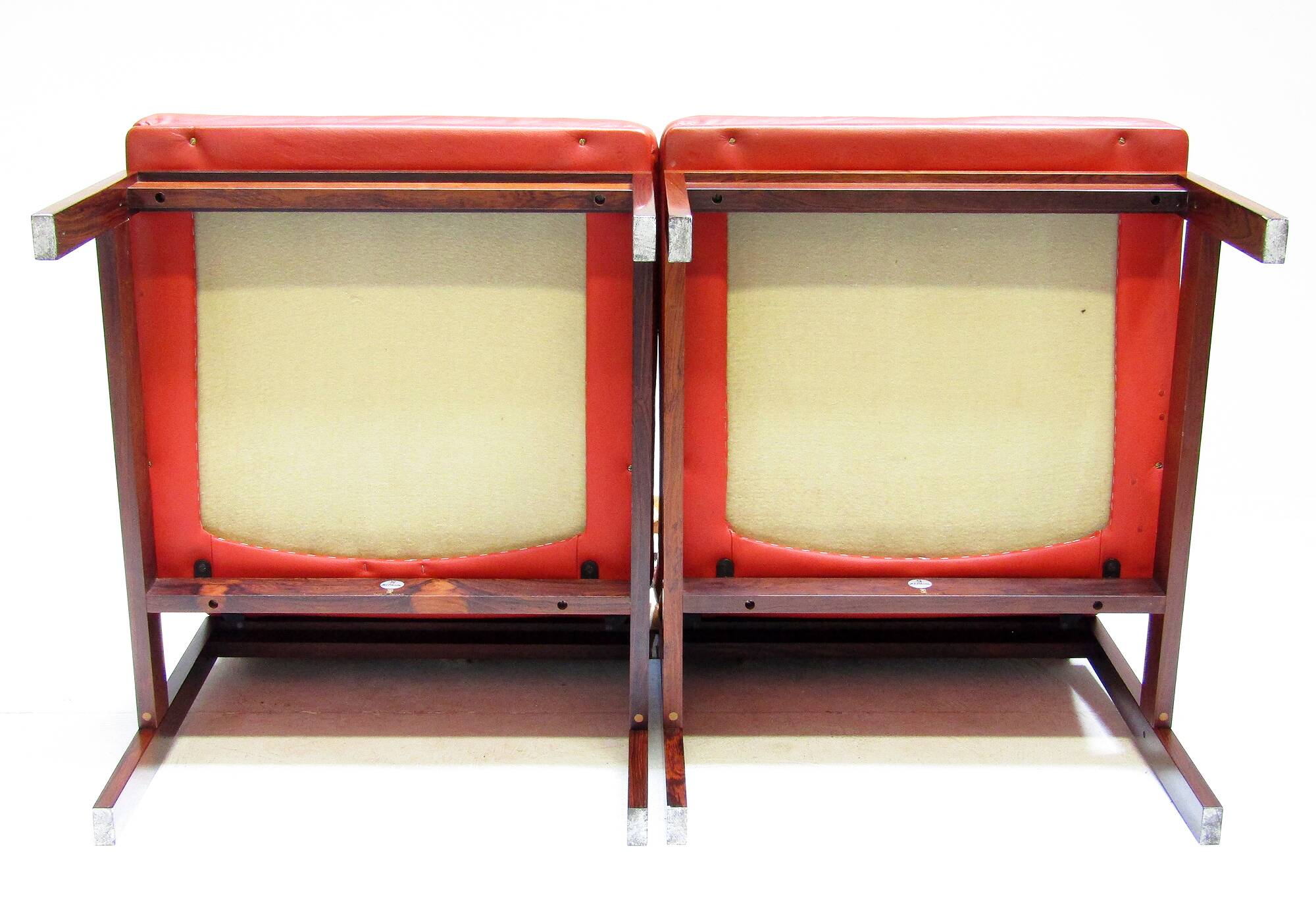 Two Danish Rosewood Lounge Chairs by Ole Knudsen For France & Son