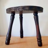 Raw wood stool