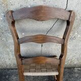 Louis Philippe chair, woven seat, late 19th century.