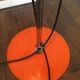 Chrome plated and orange steel floor lamp, 1960s