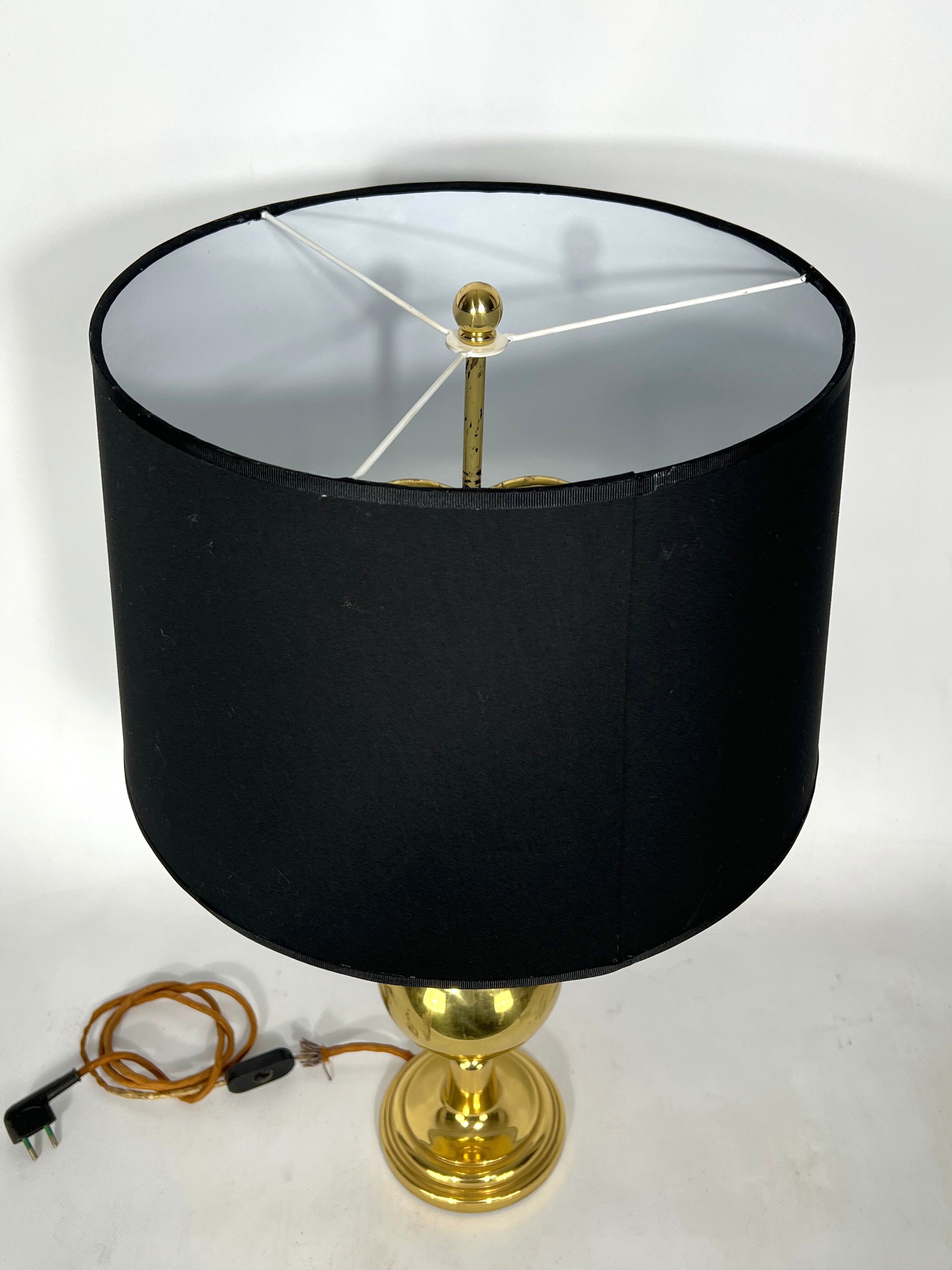 Mid-century Italian brass table lamp from 50s