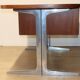 Vintage desk by George Nelson in wood and aluminum, 1960s